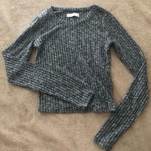 Gray Knit Crop